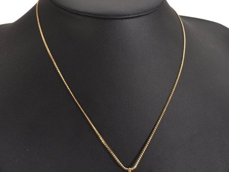 Authentic Christian Dior Gold Tone Chain Pendant Necklace CD 2924J Sale