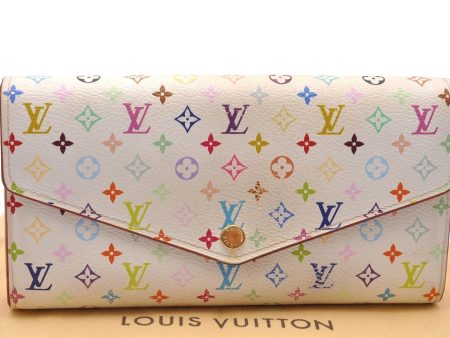 Auth Louis Vuitton Monogram Multicolor Portefeuille Sarah Wallet M60667 LV 1993J on Sale