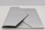 Authentic Louis Vuitton Epi Letter Case Clutch Bag Purse Silver LV 4837J Cheap