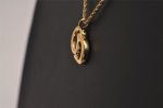 Authentic Christian Dior Gold Tone Chain Pendant Necklace CD 3071J For Cheap