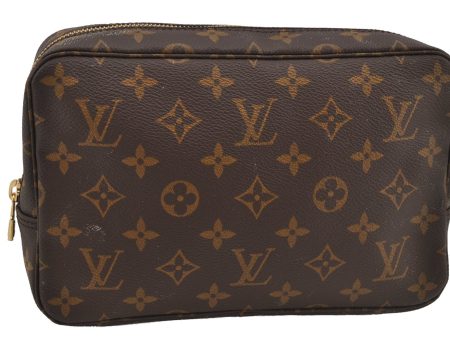 Auth Louis Vuitton Monogram Trousse Toilette 23 Clutch Bag M47524 LV Junk 5621J Online Hot Sale