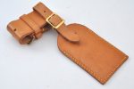 Authentic Louis Vuitton Name tag Handle Holder Beige 10Set LV K7761 Hot on Sale