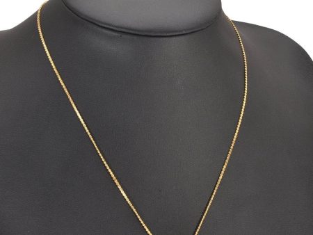 Authentic Christian Dior Gold Tone Chain Pendant Necklace CD 0042J Online Hot Sale