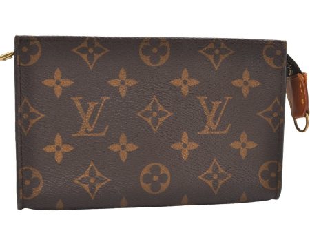 Authentic Louis Vuitton Monogram Pouch Purse For Bucket PM LV 3566J Hot on Sale