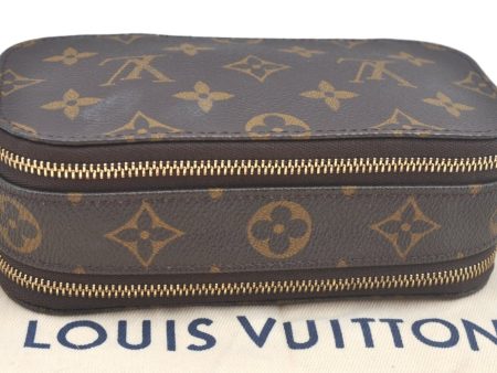 Authentic Louis Vuitton Monogram Trousse Blush PM Cosmetic Pouch M47510 LV 2297J on Sale