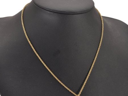 Authentic Christian Dior Gold Tone Chain Pendant Necklace CD 4816J Discount