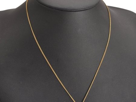 Authentic Christian Dior Gold Tone Chain Pendant Necklace CD 2843J Online now