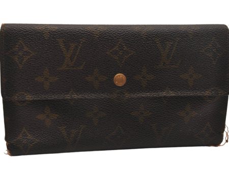 Auth Louis Vuitton Monogram Porte Tresor International M61215 Wallet Junk 4790J For Sale