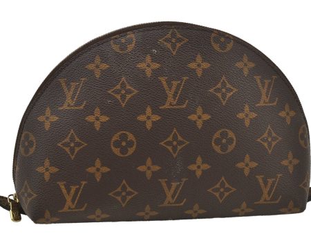 Auth Louis Vuitton Monogram Trousse Demi Ronde 23 Pouch M47520 Junk 2948J Online