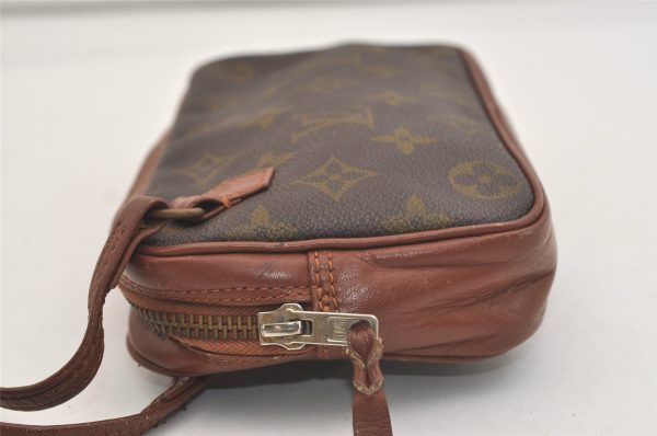 Auth Louis Vuitton Monogram Pochette Sport PM Clutch Hand Bag Old Model LV 4568J Discount