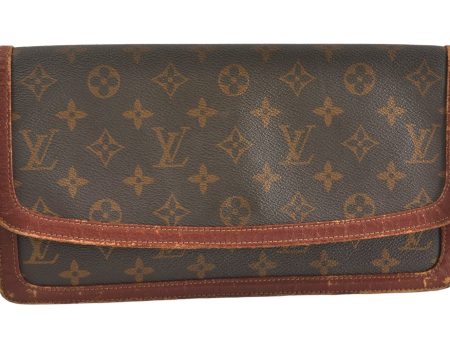 Auth Louis Vuitton Monogram Pochette Dame GM Clutch Bag Old Model Junk 2373J Discount