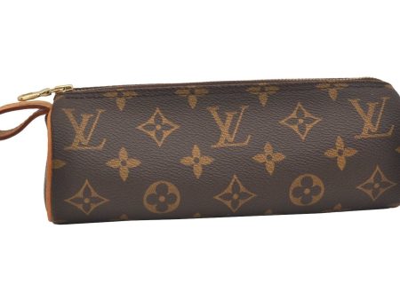 Authentic Louis Vuitton Monogram Trousse Ronde Pen Case Pouch M47630 Junk 6538J For Discount