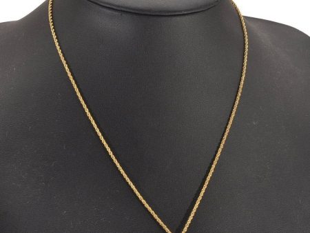 Authentic Christian Dior Gold Tone Chain Pendant Necklace CD 4488J For Sale