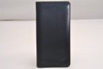 Authentic Louis Vuitton Taurillon Portefeuille Brazza Wallet M58818 Navy 3889J Hot on Sale