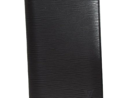 Auth Louis Vuitton Epi Porte Chequier Cartes Credit Wallet Black M63732 LV 4047J Fashion