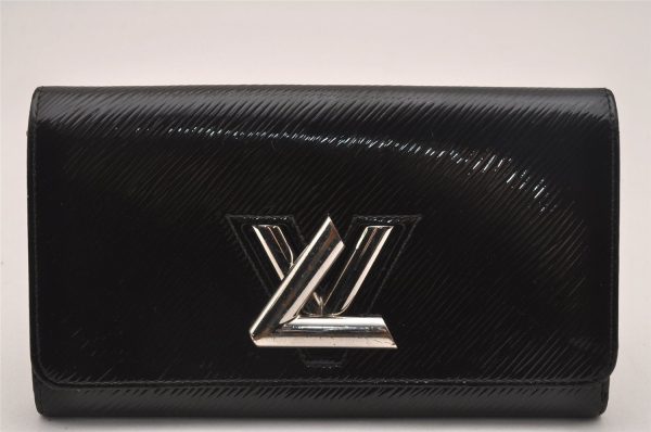 Auth Louis Vuitton Epi Electric Portefeuille Twist Wallet Black M6117N LV 5124J For Discount