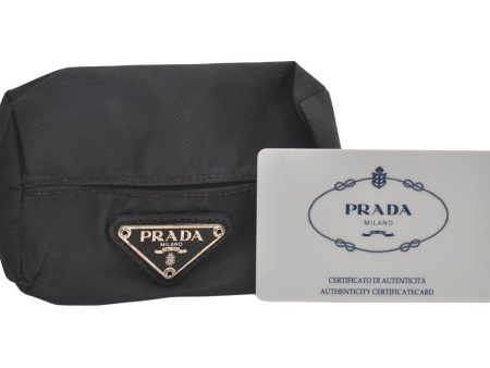 Authentic PRADA Vintage MV1 Vela Nylon Tessuto Pouch Purse Gray 3910J Online