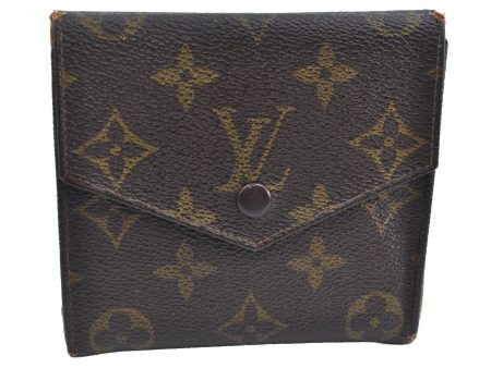 Authentic Louis Vuitton Monogram Porte Monnaie Billets Wallet M61660 Junk K8516 on Sale