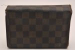 Authentic Louis Vuitton Damier Porte Tresor Etui Papier Wallet N61202 LV 4287J Hot on Sale