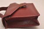 Authentic Christian Dior Vintage Hand Bag Pouch Purse Leather Red CD 5589J Cheap