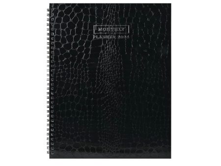 Scholar 2025 Spiral Monthly Planner - Black Cheap