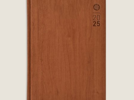 Scholar Timber 2025 A5 Daily Planner – Tan Sale