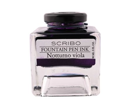 Scribo Notturno Viola Ink Bottle, Violet - 90ml Supply