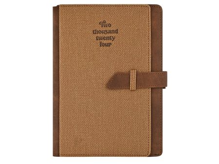 Scholar Folio 2025 A5 Daily Planner – Tan Fashion