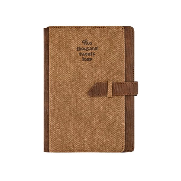 Scholar Folio 2025 A5 Daily Planner – Tan Fashion