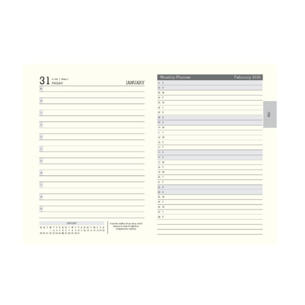 Scholar Eco 2025 A5 Daily Planner – Green For Discount