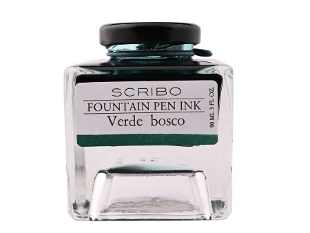 Scribo Verde Bosco Ink Bottle, Green - 90ml Fashion