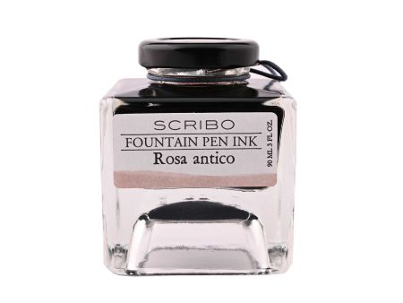 Scribo Rosa Antico Ink Bottle, Pink - 90ml For Sale