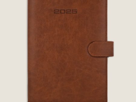 Scholar Magnet 2025 A5 Daily Planner – Tan For Cheap