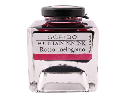 Scribo Rosso Melograno Ink Bottle, Red - 90ml For Sale