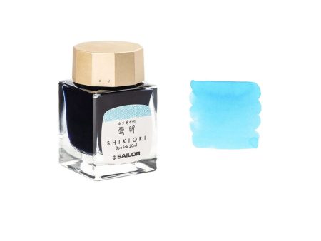 Sailor Shikiori Ink Bottle, Yukiakari (Light Blue) - 20ml Cheap