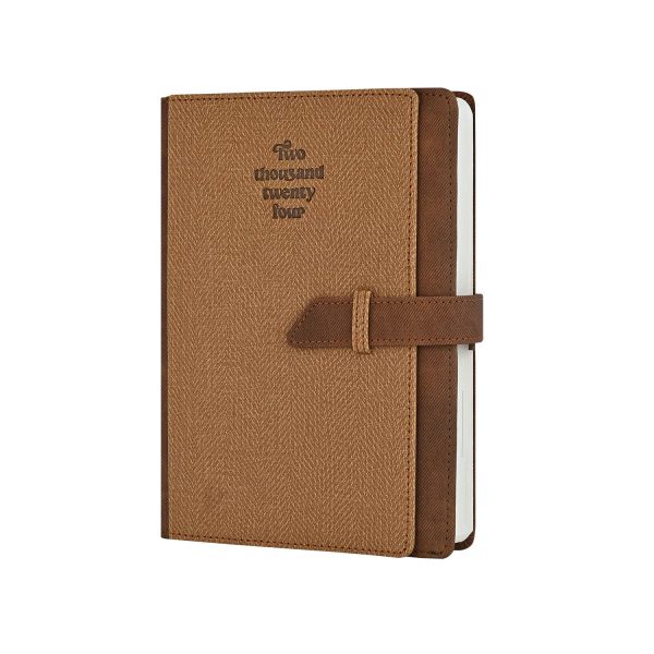 Scholar Folio 2025 A5 Daily Planner – Tan Fashion