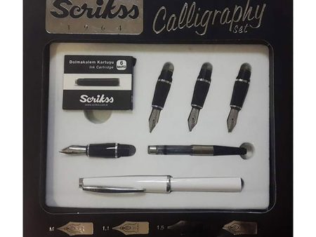 Scrikss Calligraphy Pen Set - White CT Hot on Sale